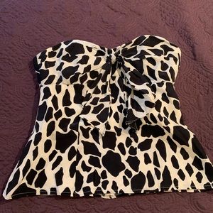 Nanette Lepore Size 4 strapless blouse